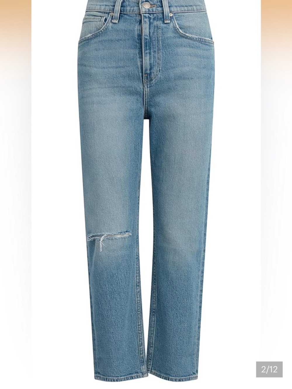 Hudson Jeans Light Blue High-Rise Loose Fit Jeans
